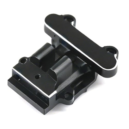Aluminum Upgrade Parts Set for ARRMA 1/16 Mini Kraton 3S, Front/Rear Upper/Lower Arm, Gearbox Cover, Wing, Steering Link (Black Rear Gearbox Cover) - color: Black Rear Gearbox Cover