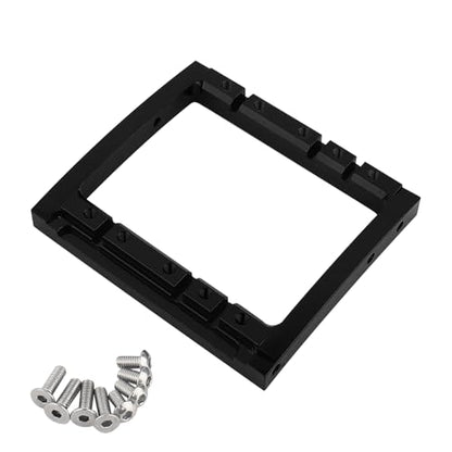 LCG Winch Dual Servo Mounts Bracket for 1/10 RC Rigs Crawler Capra SCX10 II Axle Comp TGH Rails LCG Chassis Kit Upgrade Part (Black) - color: Black