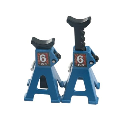 4 Pack Adjustable Mini Jack Stands Compatible with 1/18 1/24 Traxxas TRX4M Axial SCX24 AX24 FMS FCX24, Height Range 4-34mm, Ideal for RC Crawler Car Maintenance Accessories(Blue) - color: Blue