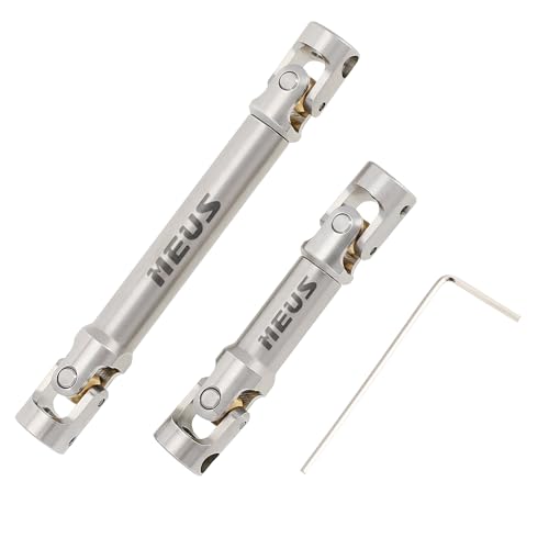 MEUS RACING Stainless Steel TRX4M Driveshaft, Drive Shaft for Traxxas 1/18 TRX4M High Trail K10/F150 RC Crawler Upgrade Parts