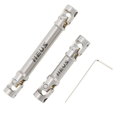 MEUS RACING Stainless Steel TRX4M Driveshaft, Drive Shaft for Traxxas 1/18 TRX4M High Trail K10/F150 RC Crawler Upgrade Parts