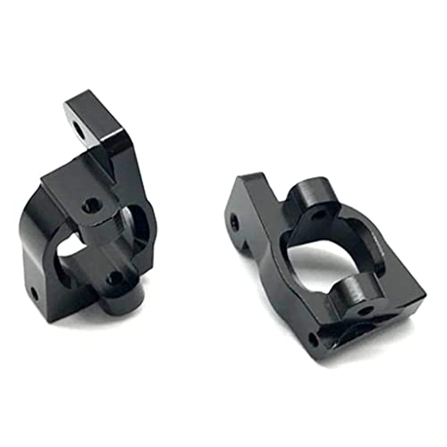 5Pcs 14th RC Car Truck Parts Rear Hub Carriers Set Fits WLtoys 144001 - Upgrade Your Kit with Weight & Aluminum Construction - Perfect for DIY Enthusiasts and - Black, Red - color: Black