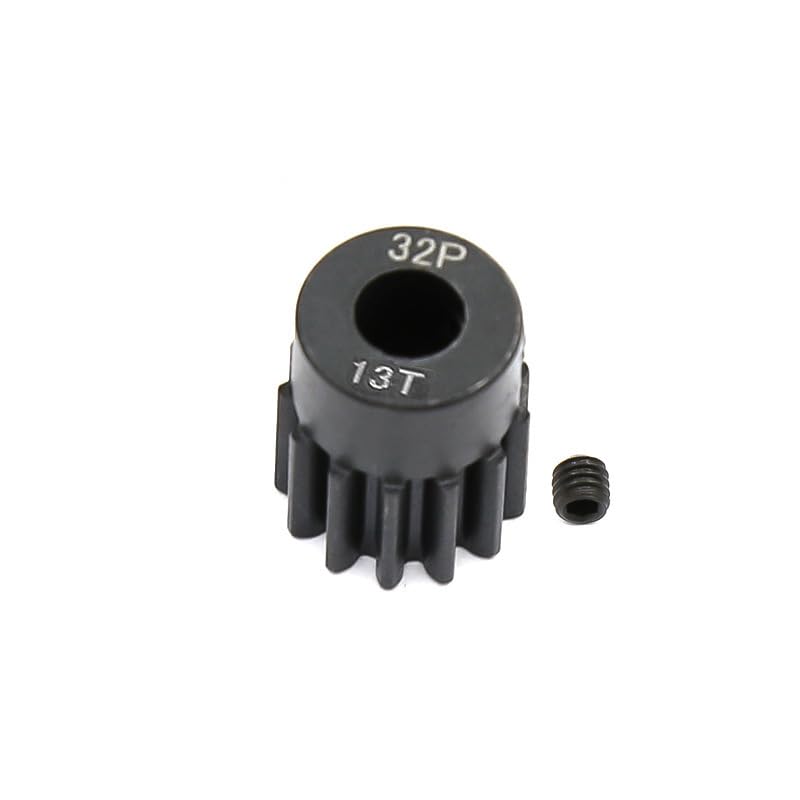 5-Pack Steel Metal 32P 5mm Pinion Motor Gear Sets 13T 14T 15T 16T 17T Compatible with HPI Kyosho Losi Axial Tamiya 1/8 1/10 RC Car Monster Truck Buggy - size: 13T 14T 15T 16T 17T