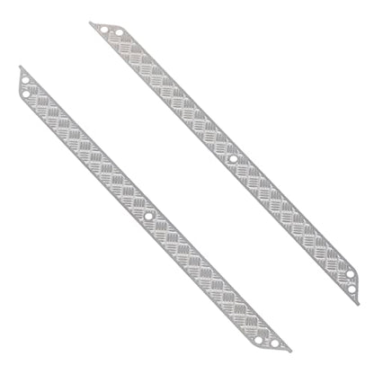 MEUS RACING Metal Hood for Skid Plate and Pedal for TRX4M Defender Bronco K10 F150 1/18 RC Crawler Car, 8pcs RC Decoration Set