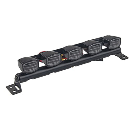 RC LED Light Bar Roof LED Lamp Compatible with Traxxas TRX-4 SCX10 90046 D90 SCX10 II CC01 Redcat Gen7 1/10 RC Crawler Car Truck (5Led Light) - style: 5Led Light