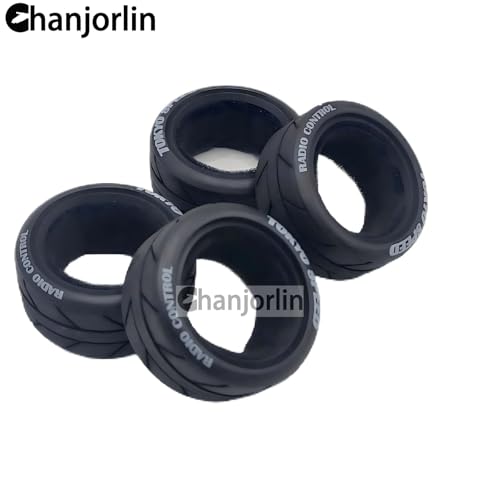 1/10 RC On Road Tires OD 2.56" Soft Rubber Rally Racing Tyres For 1:10 Street Touring Drift Car Tamiya TT01 TT02 XV01 TA06 A959 PTG2 HPI KYOSHO HSP PTG2 Traxxas RC On-Road Wheels 4PCS