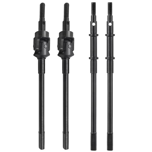 RC Models For Axial For SCX10 II 90046 1/10 RC Crawler Car Upgrade Parts Hard Steel Front Rear Axle CVD Drive Shafts Model Accessory(1 set) - size: 1 set