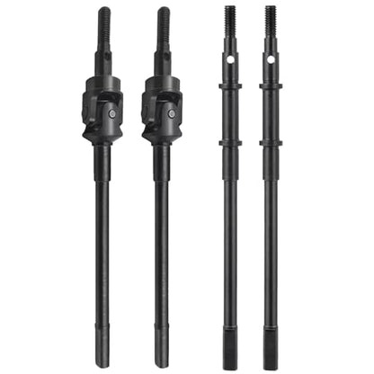 RC Models For Axial For SCX10 II 90046 1/10 RC Crawler Car Upgrade Parts Hard Steel Front Rear Axle CVD Drive Shafts Model Accessory(1 set) - size: 1 set