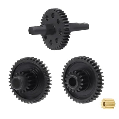 Steel Full Set Complete Gearbox Gears 20.5:1 Transmission Gear 11T Pinion Upgrade Part Compatible with Ascent-18 1/18 RC Crawler