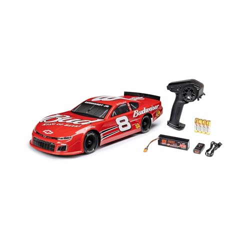 Losi 1/12 RC Racecar Dale Earnhardt Jr. No. 8 2025 Budweiser Chevrolet ZL1 2S AWD On-Road Asphalt Late Model (Battery & Charger Included), Red, LOS-3104T2 - color: Green