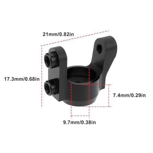 RC Car Knuckle SAK-C141 7075 Aluminum Steering Cup Compatible with 3Racing Cero Ultra 1/10 On Road Touring RC Car