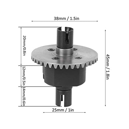 Tbest RC Differential Gear, RC Car Differential Gear Upgrade Accessory Fit for 94123/94111 / 94188/1/10 RC Car