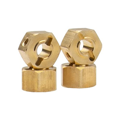 ShareGoo Brass 12mm Hex Wheel Hub Wheel Drive Hex Adapter Compatible with Axial SCX10 Wraith 90027 90046 Tamiya CC01 D90 Redcat Gen7 Gen8 1/10 RC Crawler (8mm Thickness) - size: 8mm Thickness