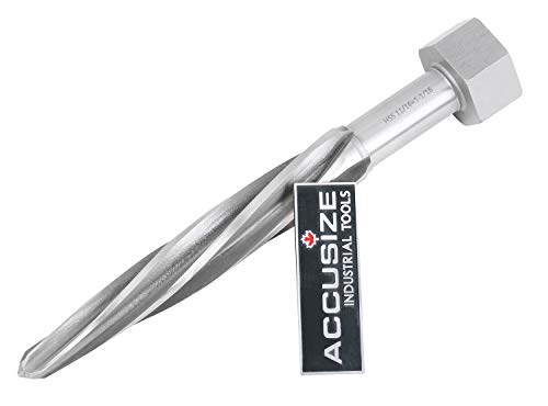 Accusize Industrial Tools H.S.S. Aligning Reamer - 11/16'' Diameter, 4-1/2'' Flute Length, 6-1/2'' OAL, Hex Shank, Spiral Flute, 0523-6025 | HSS Aligning Reamer, 11/16" Dia, 4-1/2" Flute, 6-1/2" OAL, Hex Shank, Spiral Flute - size: 11/16 inch