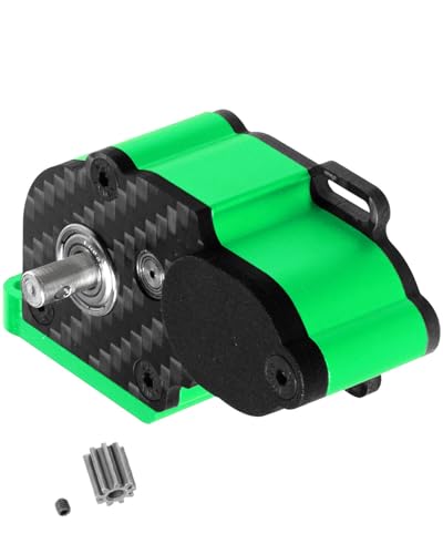 Aluminum Transmission Gearboxes Upgrades Part for SCX10 SCX10 II 90046 90047,RC Crawler Car Alloy Transmission Gearbox Hop Ups,Green - color: Green - Scx10
