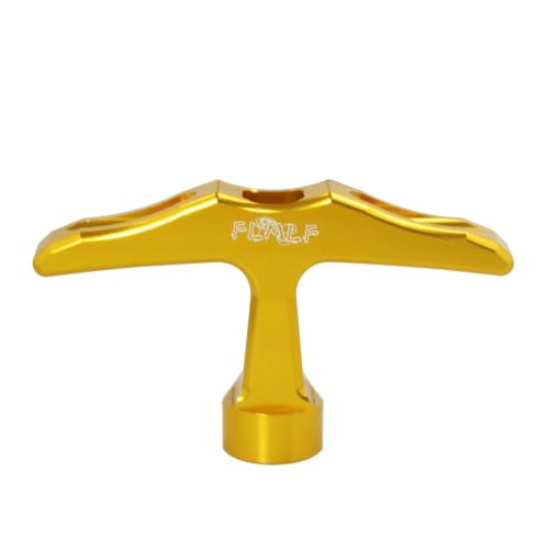 Alloy CNC Pull Starter Handle for Zenoah CY Rovan TSRC Engine (Gold) | for 1/5 Hpi Rofun Km Baja Lois 5ive-T FG GoPed Redcat Rc Car Parts - color: Gold