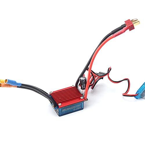 GoolRC 2430 7200KV 4P Sensorless Brushless Motor with 25A Brushless ESC?Electric Speed Controller? for 1/16 1/18 RC Car Truck