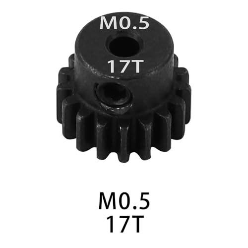 0.5M 2mm Shaft Steel Metal Pinion Motor Gear 14T 15T 16T 17T 18T for LOSI Axial 1/24 1/28 RC Crawler Drift Monster Truck Buggy