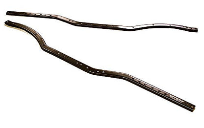 Black HD Metal Replacement Chassis Rail Set for Axial 1/10 SCX10 II Rock Crawler