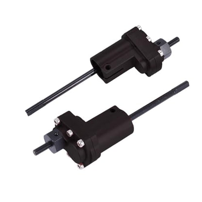 1/10 RC Crawler Aluminum Portal Front and Rear Axle Set for Axial SCX10 II 90046 90047 AR44 – CNC Alloy Axles with Steering Link Upgrade Parts for SCX10 Trucks (Black Rear Axle) - color: Black Rear Axle