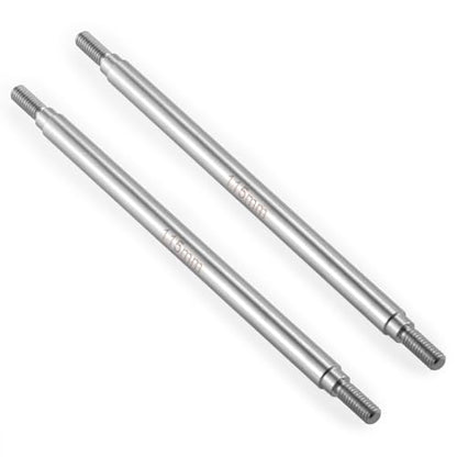 2Pcs M4 Stainless Steel RC Links for 1/10 Axial Wraith SCX10 TRX-4 | 1 Pair RC Steering Linkage Set, 50mm/55mm/60mm/70mm/75mm~155mm - style: 115mm