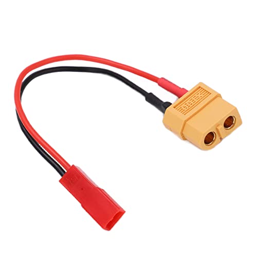XT60 Female Plug to JST Female Cable, 13.7cm Soft Silicone Wire with High Flexibility, for RC Car Airplane Ship
