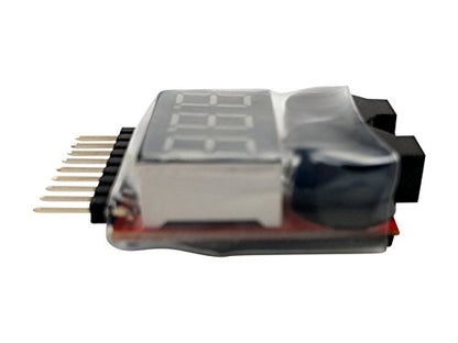 2 Pack Lipo Battery Voltage Checker Alarm LED 1-8 Cell - Apex RC Products #1655