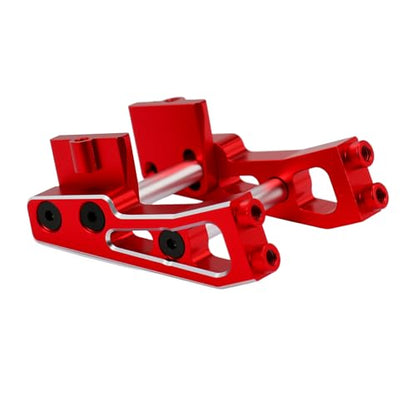 Aluminum Alloy Rear Wing Mount for Arrma 1/14 Typhon GROM Upgrade Parts (Red) - color: Red