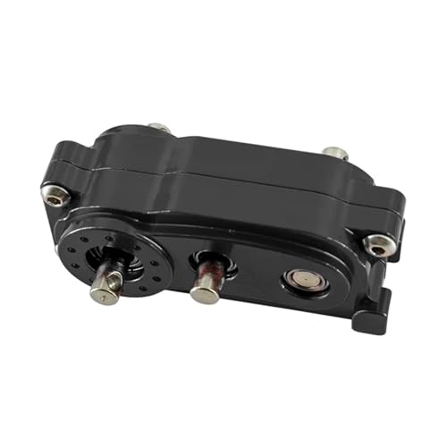 Metal Alloy Chassis Frame Front Gearbox Transfer Case Fit for 1/10 Accessories for Axial Scx10 I Ii 2 Upgrades Parts Rc Crawler(Black) - color: Black
