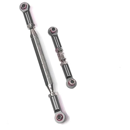 RC Car Rod Linkage Compatible with MN D90 D99 for MN-90 FJ-45 1/12 RC Car Metal Adjustable Steering Linkage Servo Link Pull Rod Turnbuckle RC Links Linkage