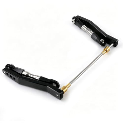 Metal Rear Sway Bar Anti-Roll Kit for 1/10 RC Rock Crawler (Black) - color: Black