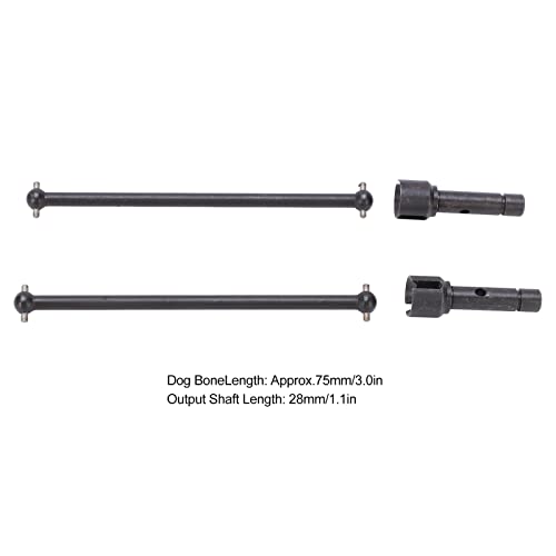 1 Pack CVD Drive Shaft Universal Metal Rear Drive Shaft Set for YK 4012 4013 RC Vehicle, High - Strength Steel Dogbone Axle Replacement for Remote Control Cars