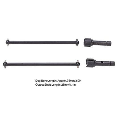 1 Pack CVD Drive Shaft Universal Metal Rear Drive Shaft Set for YK 4012 4013 RC Vehicle, High - Strength Steel Dogbone Axle Replacement for Remote Control Cars