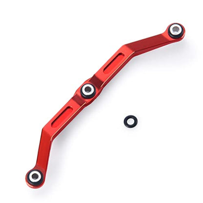 RCLIONS Aluminum Steering Link for 1/18th TRX4M RC Crawler Car Upgrades (Red) - color: Red