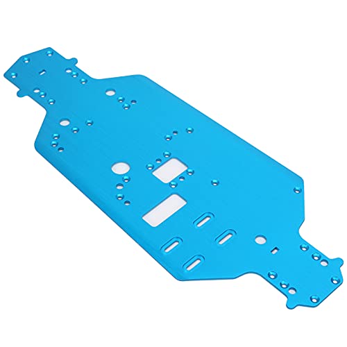 Aluminum Alloy Chassis Bottom Plate Replacement Upgrade Parts for HSP 94122 1/10 RC Car (Blue) - color: Blue
