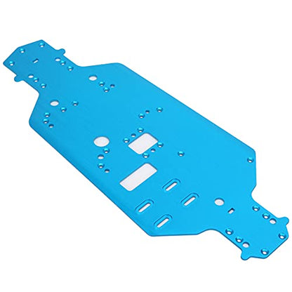 Aluminum Alloy Chassis Bottom Plate Replacement Upgrade Parts for HSP 94122 1/10 RC Car (Blue) - color: Blue