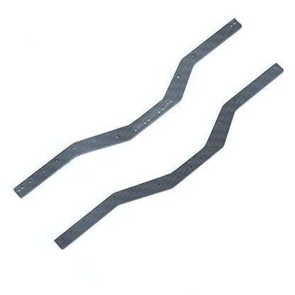 LCX Racing 1/24th RC Crawler Car Carbon Fiber Chassis Frame Rail for Axial SCX24, Upgrades Parts Accessories