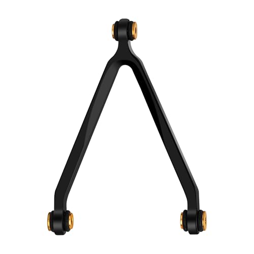 Aluminum High Clearance Suspension Links for Axial SCX24 AXI00001 C10 AXI00002 Jeep 1/24 RC Crawler Car Upgrades (Black) - color: Black