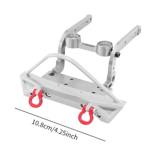 Rc Bumpers Compatible with H12Y H12Y+ 1/12 RC Car Bull Bars Rc Crawler Aluminium Alloy Front Bumper Upgrade Parts Accessories(Silver) - color: Silver