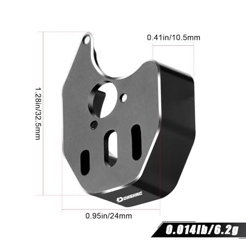 Motor Mount for 1/24 RC Crawler SCX24, Fits 1621, 130 & 180 Motors | RC 1621 Outrunner 130/180 Brushed Motor Conversion Mount for 1/24 Micro Crawler Axial SCX24 Model Car Upgrades