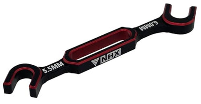 NHX RC Aluminum Turnbuckle Wrench Set for 1/10 & 1/8 Vehicles Red 5.5/6.0mm