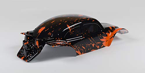SummitLink Custom Body Muddy Orange Over Black Compatible for 1/10 Slash 4x4 VXL 2WD Slayer RC Car or Truck (Truck not Included) SSB-BR-03