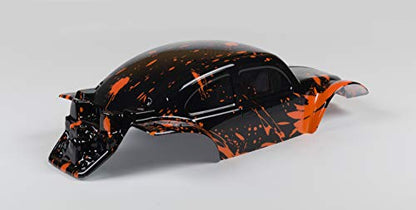SummitLink Custom Body Muddy Orange Over Black Compatible for 1/10 Slash 4x4 VXL 2WD Slayer RC Car or Truck (Truck not Included) SSB-BR-03