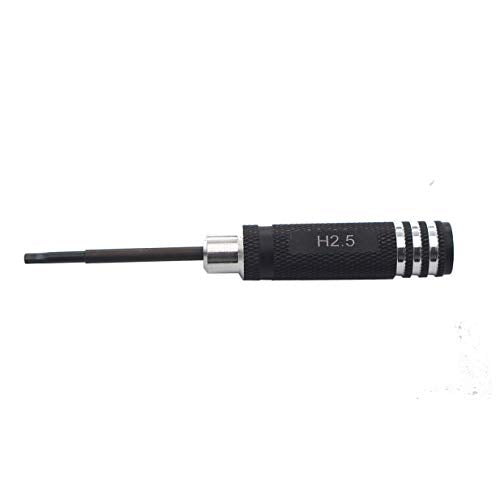7PCS Hex Screw Driver Set - H1.5, 2.0, 2.5mm Hex, 4.0, 5.5mm Spanner, 0#, 1# Slot Screwdriver Kit for RC Helicopter, Airplane, Robotics, Car