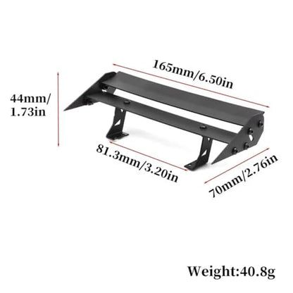 Rc Upgrade Spare Parts for TT02 XV01 Ptg2 for Hsp 94123 FW06 1/10 Metal Tail Wing Rear Spoiler RC On-Road for Racing for Rally Drift Car