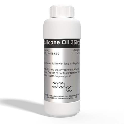 Silicone Oil 350 CST | Premium-Quality Lubricant for Industrial, Automotive, and Cosmetic Applications - 500mL (16 Fl Oz) - size: 16 Fl Oz