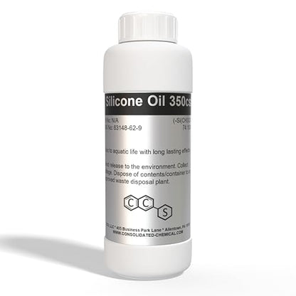 Silicone Oil 350 CST | Premium-Quality Lubricant for Industrial, Automotive, and Cosmetic Applications - 500mL (16 Fl Oz) - size: 16 Fl Oz
