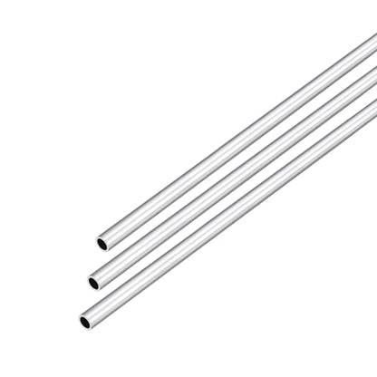 DMiotech 3Pack (5mm OD x 4mm ID) 6063 Aluminum Round Tube 300mm Length Industry Metal Tubing for Machinery Frame Construction DIY Projects - size: 5mm x 4mm x 300mm