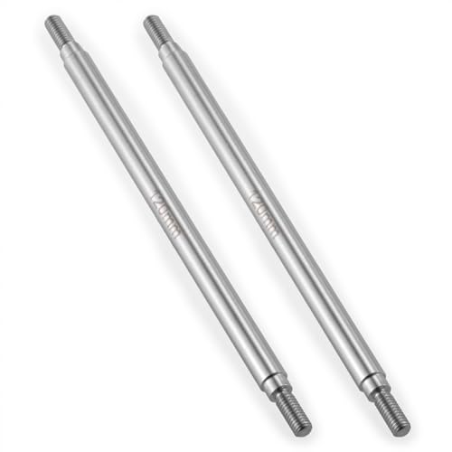 2Pcs M4 Stainless Steel RC Links for 1/10 Axial Wraith SCX10 TRX-4 | 1 Pair RC Steering Linkage Set, 50mm/55mm/60mm/70mm/75mm~155mm - style: 120mm