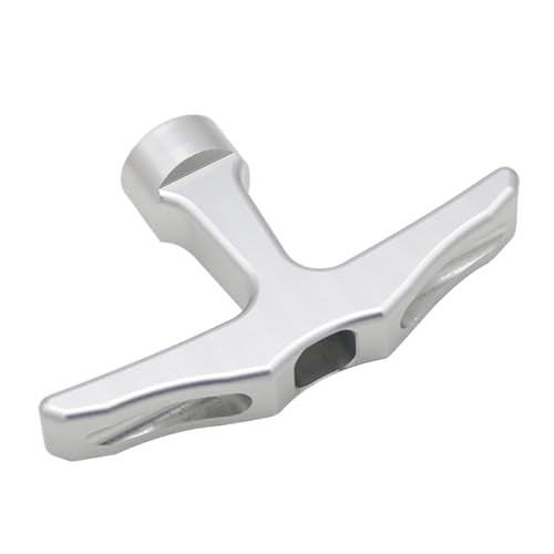 Alloy CNC Pull Starter Handle for Zenoah CY Rovan TSRC Engine (Silver) | for 1/5 Hpi Rofun Km Baja Lois 5ive-T FG GoPed Redcat Rc Car Parts - color: Silver